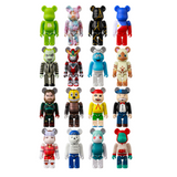 The Be@rbrick Series 49 Blind Box by Medicom (JP) includes 16 vibrant vinyl figures with unique designs. Arranged in four rows, these bear-shaped collectibles offer an exciting blind box unboxing experience.