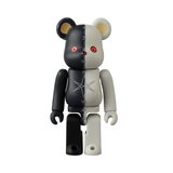 Add the Medicom (JP) Be@rbrick Series 50 Blind Box to your collection—featuring a bear-shaped figure with a split black and white design, red eyes, and stitched detail, perfect for unboxing surprises.