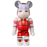 The Be@rbrick Series 49 Blind Box by Medicom (JP) features a vibrant red and white toy figure with cute mouse ears and a smiling face. Unbox the charm of this delightful piece to enhance your collection.