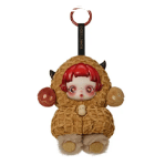 Add a touch of charm to your collection with the Pop Mart You Found Me Skullpanda Plush Figure Blind Box—this adorable keychain showcases a doll with bright red hair, expressive large eyes, and a tan fluffy animal costume featuring little horns and a rounded belly, posed sweetly with raised arms—an irresistible accessory for fans of Skullpanda plush bag charms.