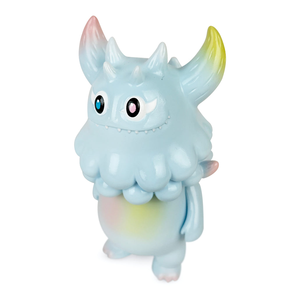 The Little Hut (HK) presents the Rangeas Jr.—Light Blue, a small, horned creature figurine with a fluffy body and pastel-colored accents against a plain background.