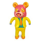 The Satoshi Yamamoto — Panda - S2V3 figure by Paradise Toy features a colorful design with a pink bear-like head, a yellow suit, and an orange tie, standing upright.