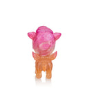 The Tokidoki Unicorno Capsule Cuties Pink Dusk Special Edition showcases a pink and orange carved gemstone animal figure, resembling a pig or similar creature, against a white background.