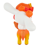 Here’s a rewritten version of your sentence using the provided product data: The tokidoki x Hello Kitty and Friends Pumpkin Spice Cinnamoroll & Autumn Special Edition features an adorable, white Cinnamoroll figurine with floppy ears, orange-and-yellow gradient legs, and tiny pumpkin accents on its head and back. Shown from behind, this special collectible by tokidoki is a delightful seasonal treasure for fans of cute designs.