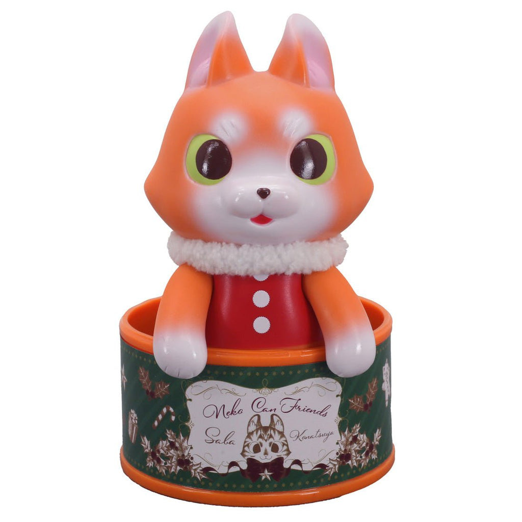 A Can Cat Friend toy cat in a box, Santa version by Konatsuya (JP).