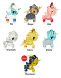 A group of tokimochi Sky Unicorno Blind Bag toys are displayed on a white background. (Brand: tokidoki)
