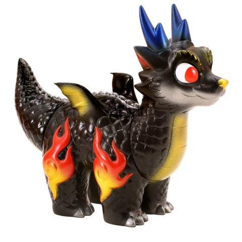 A Konatsuya Ryudora — Black Dragon toy with flames on its head.