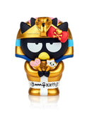 A cat in a gold Egyptian costume reminiscent of Tokidoki Hello Kitty and Friends Series 2 Blind Box merchandise.