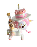 Celebrate tokidoki’s 20th Anniversary with this adorable Blind Box: a pastel unicorn figurine carrying a cake and skull-bottle—perfect for kawaii collectibles fans! Both items are attached. From tokidoki (IT).