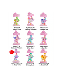Unbox the tokidoki x Hello Kitty and Friends Sweet Pink Carousel Blind Box to collect nine charming carousel figures featuring Sanrio characters like Keroppi, My Melody, Kuromi, and Hello Kitty in delightful carousel designs.