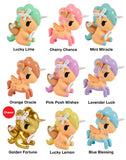 Unbox the Tokidoki Fortune Cookie Unicorno Blind Box to reveal one of nine vibrant unicorn figurines, each named below—will you find Lucky Lime, Pink Posh Wishes, or the elusive Golden Fortune? Collect them all!.