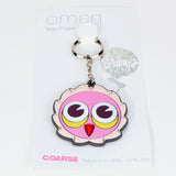 A Omen Shibuya keychain from Coarse with an owl on it.