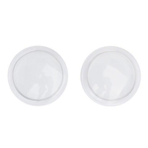 A pair of Playge (HK/US) Transparent Lens Set for 20" Squadt, resembling eyes, on a white background.