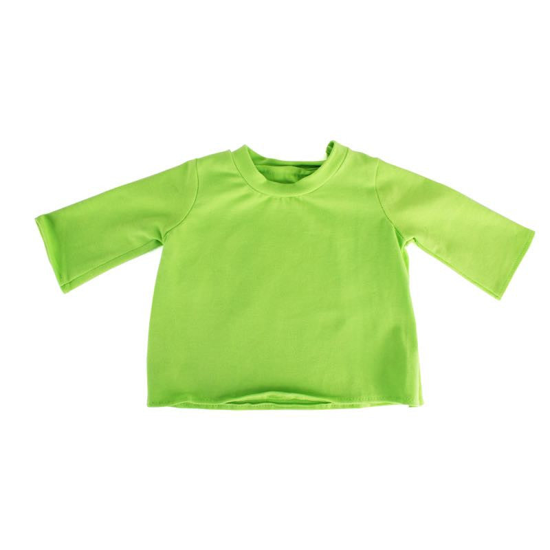 A baby Playge (HK/US) green long sleeve tee on a white background.