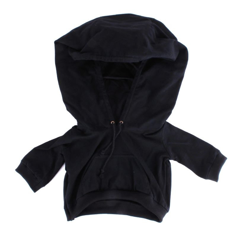 A black Playge (HK/US) hooded sweatshirt, also known as a hoodie, is shown on a white background.