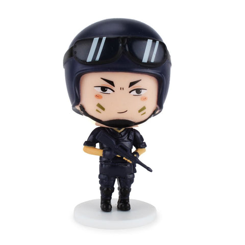 A Best Happy Police Friends - Swat Team Officer Xu figurine in uniform, equipped with a gun and helmet.