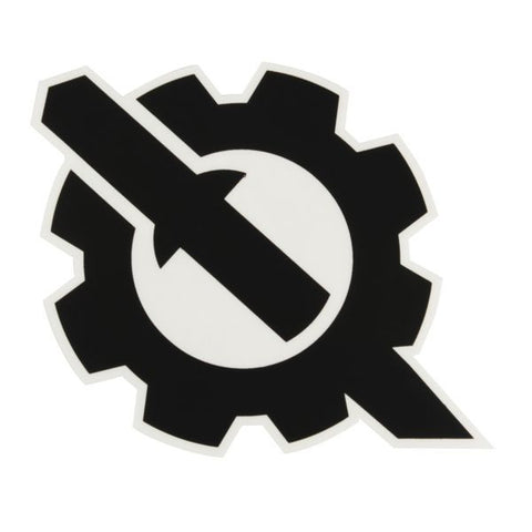 Gear Logo Sticker - Black