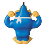A vintage blue Kellogg's Ultra Detail Figure No.647 King Kombo (Classic) of a cartoon character with his arms raised by Medicom (JP).