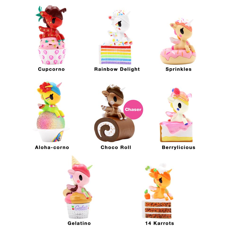 Lilly's Delicious Unicorno blind box features dessert-themed figures by tokidoki.