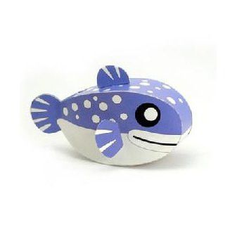 Globefish DIY Paper Toy Postcard #041