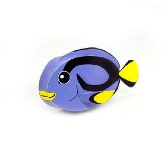 Blue Surgeonfish DIY Paper Toy Postcard #046