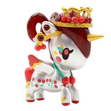 A cute Tokidoki Unicorno Series X Blind Box toy with a crown on its head.