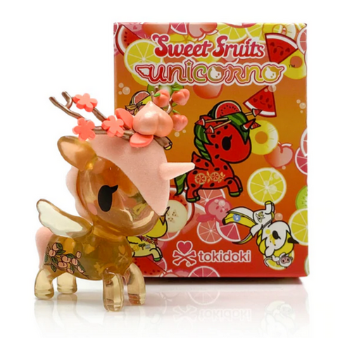 Indulge in a sweet and healthy tokidoki Sweet Fruits Unicorno Blind Box with a touch of kawaii charm.