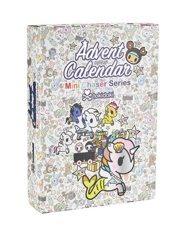 A tokidoki Advent Calendar Mini Chaser Series featuring a variety of characters for Christmas.