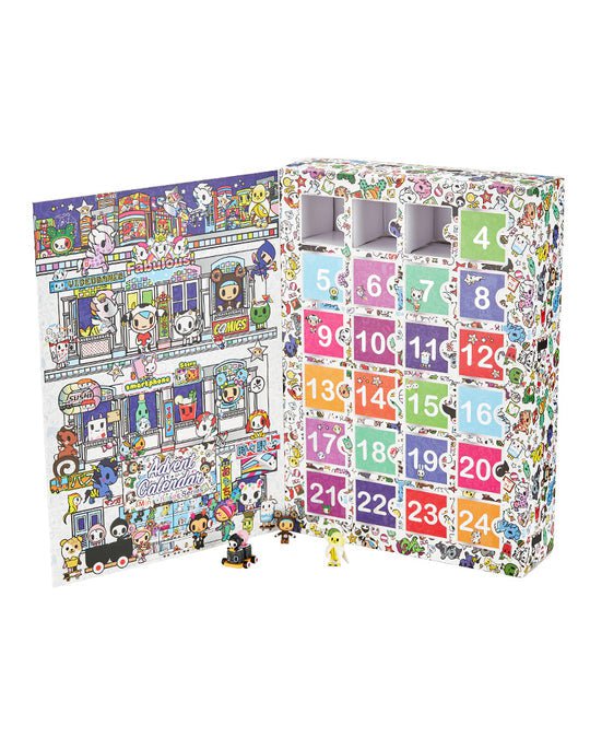 A box with a Tokidoki Advent Calendar Mini Chaser Series featuring numbers.