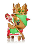 A Unicorno Holiday Series 4 Blind Box figurine of a reindeer wearing a crown by tokidoki.