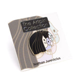 Introducing The Artpin Collection - Junction enamel pin by Nathan Jurevicius.
