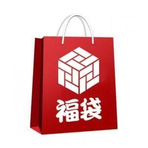 A red shopping bag with Chinese writing on it, perfect for toymakers interested in Gargamel (JP) 2022 Lucky Bags.