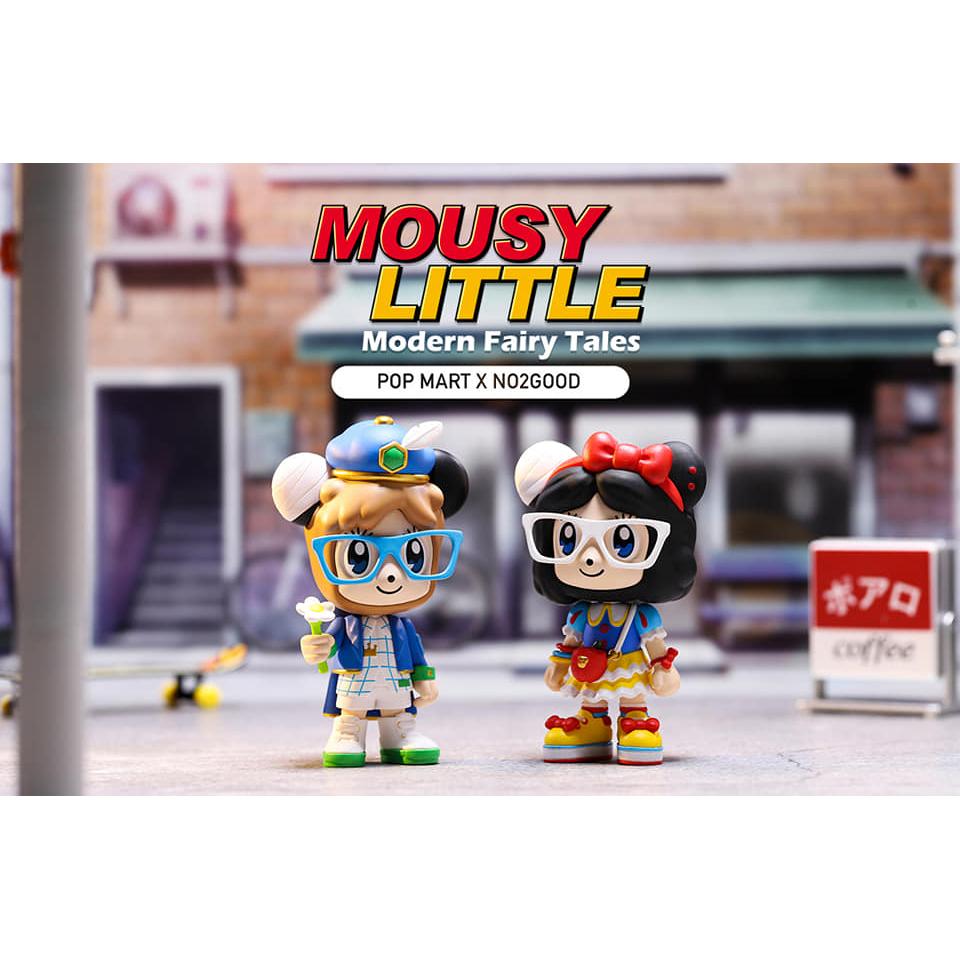 Mousy Little is a fashion brand known for its cute and trendy designs, like the Modern Fairy Tale Blind Box by Pop Mart.