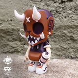 A limited edition Puck Little Painter — Sand Walker vinyl figure with horns on its head from Strangecat Toys (US).