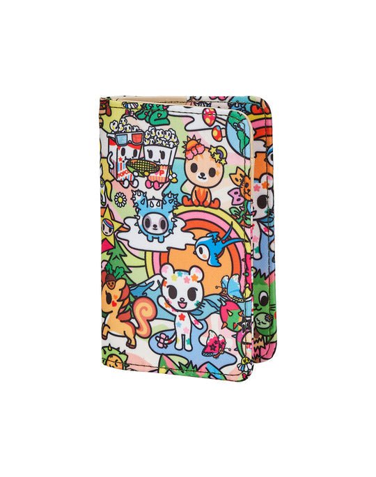 This wallet features a trippy design inspired by tokidoki's Stay Groovy Small Fold Wallet, perfect for adding a touch of kawaii to your style.