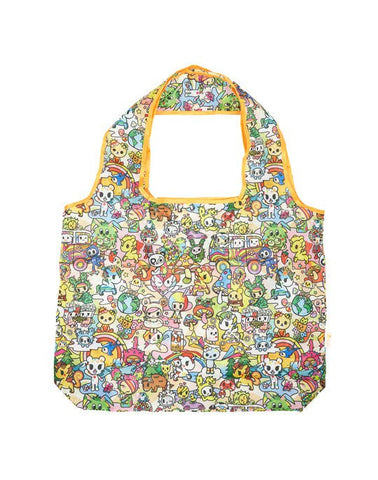 A fashion-forward bag with tokidoki characters - the Stay Wild Reusable Shopping Bag.