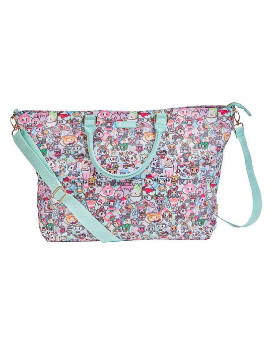 This adorable tokidoki Sweet Cafe Carry All Tote features cute animals.